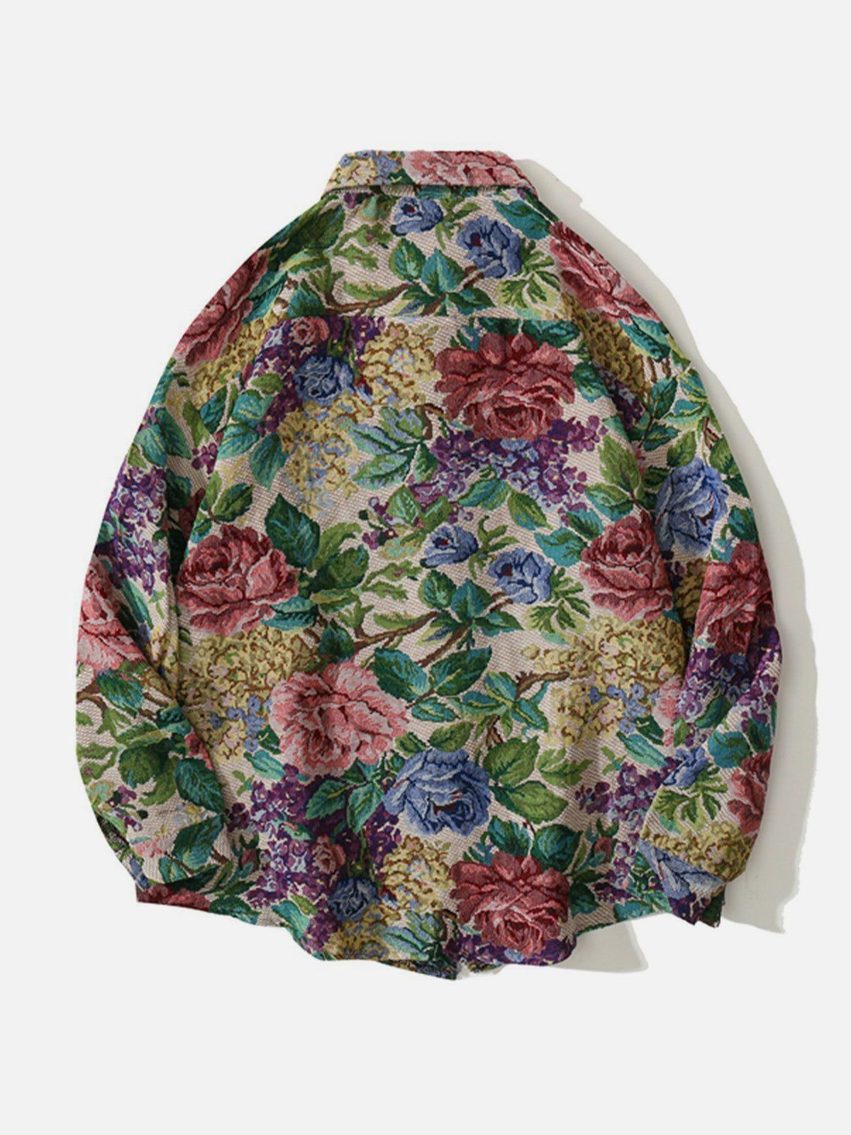 Floral Embroidered Long-Sleeved Shirt sold by Yugen Theory product image thumbnail 2