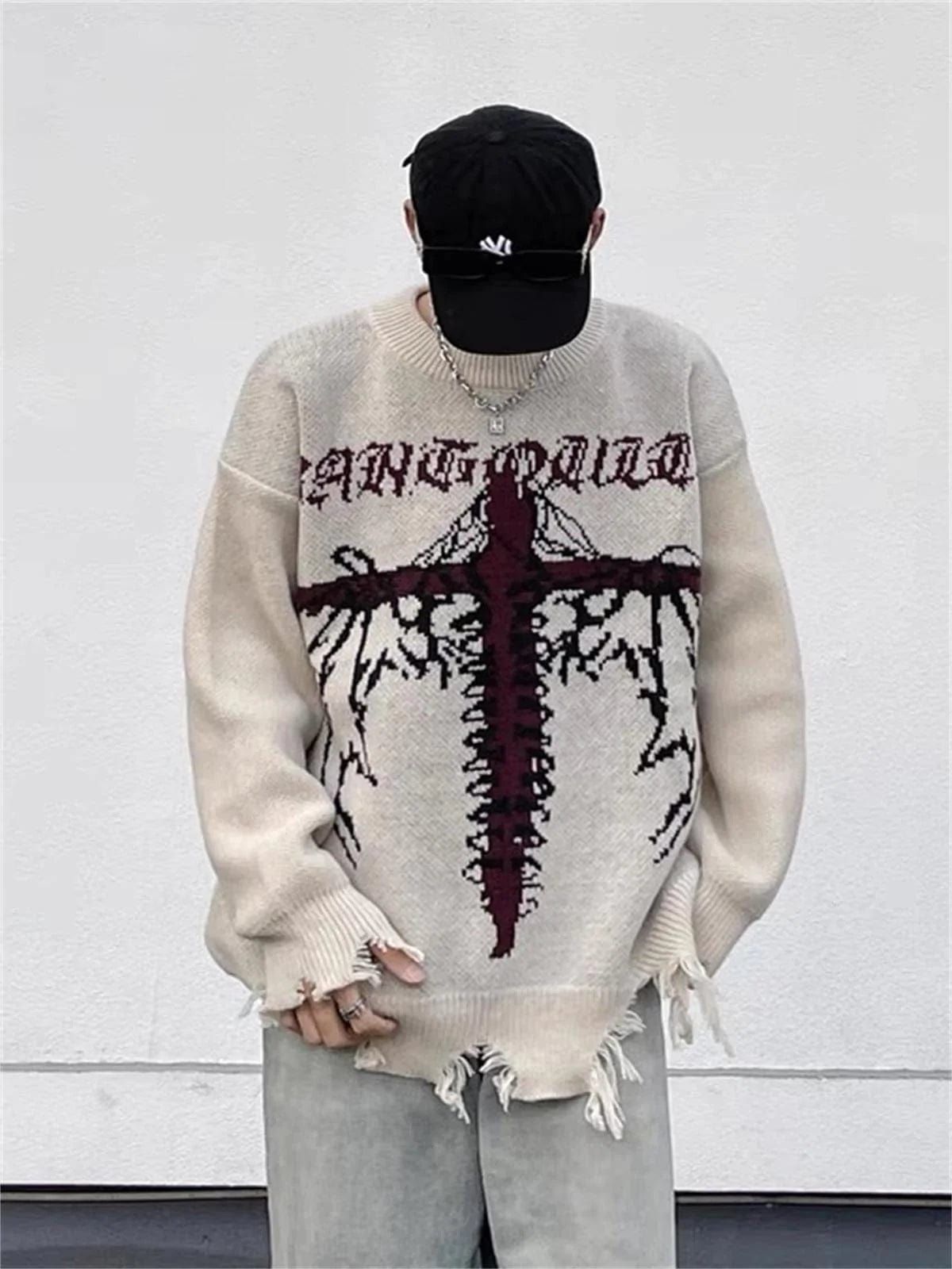 Wings Of Dragon Knit Sweater sold by Yugen Theory product image thumbnail 5