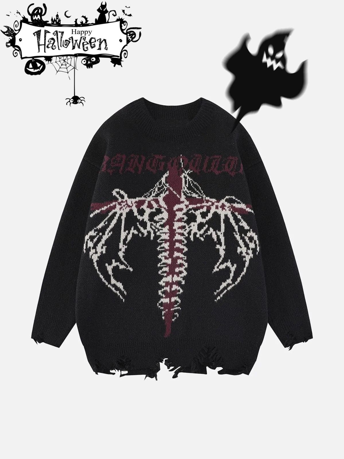 Wings Of Dragon Knit Sweater sold by Yugen Theory product image thumbnail 2