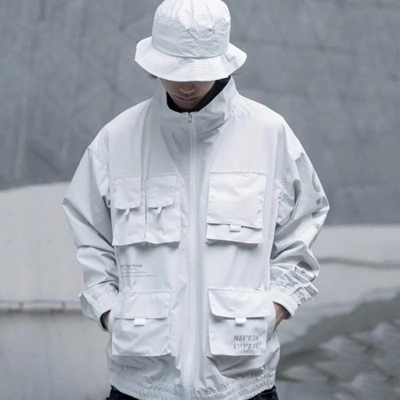 White Techwear Jacket sold by Yugen Theory