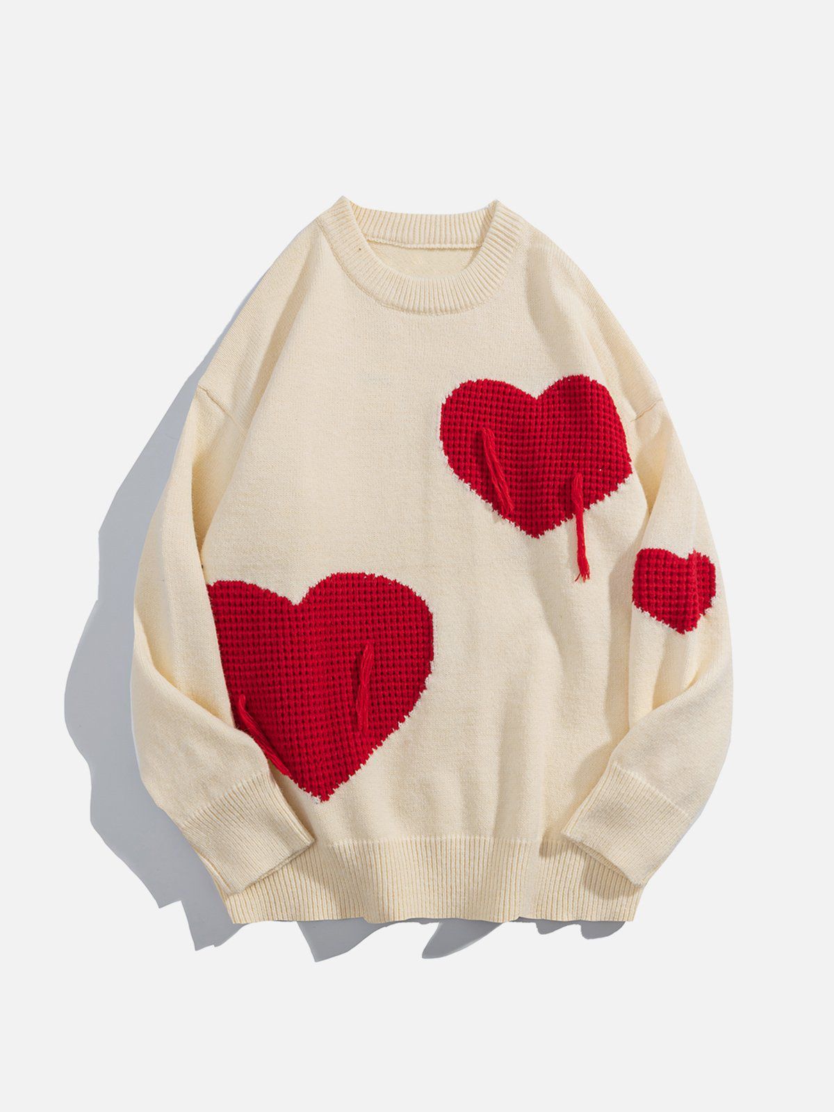 Simple Love Patchwork Knit Sweater sold by Yugen Theory