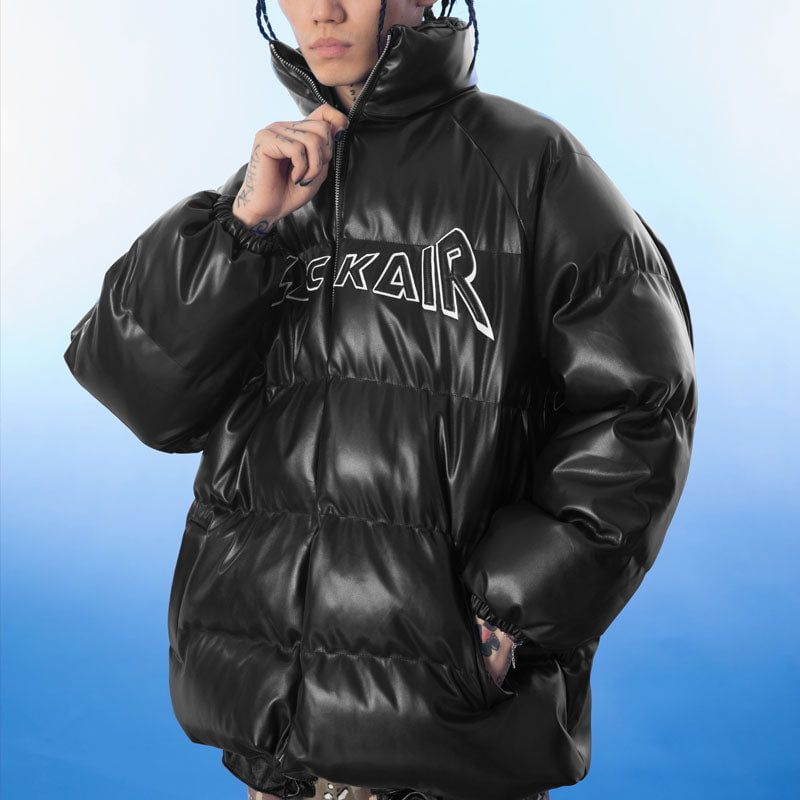 Leather Puffer Winter Coat with Wings sold by Yugen Theory product image thumbnail 5