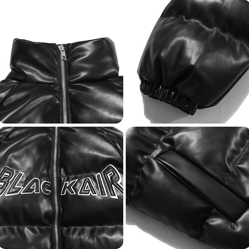 Leather Puffer Winter Coat with Wings sold by Yugen Theory product image thumbnail 3