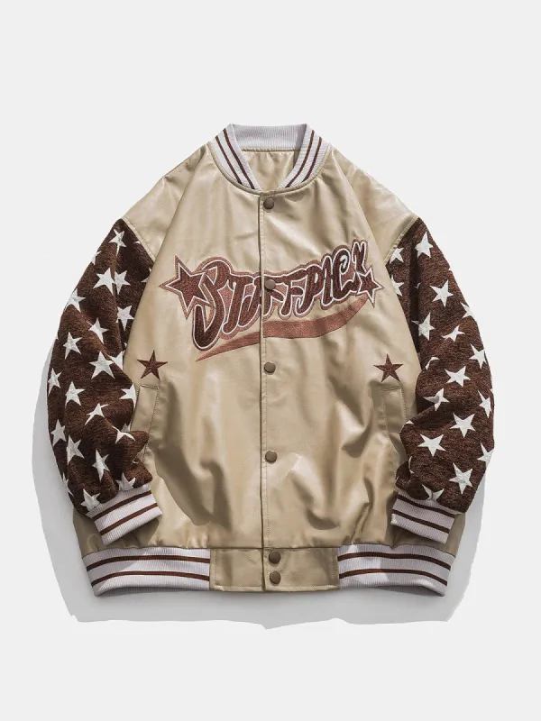 Star Graphic Varsity Jacket sold by Yugen Theory