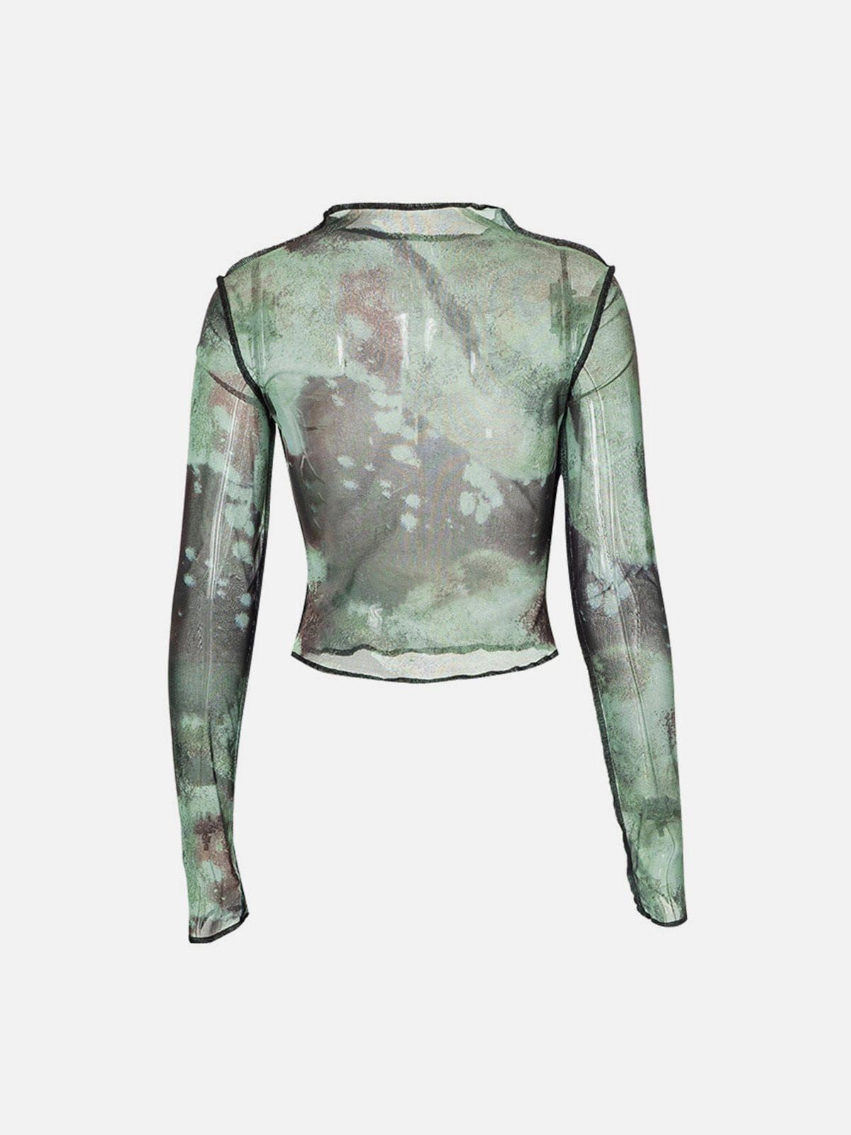 Full Print Mesh Long Sleeve T Shirt sold by Yugen Theory product image thumbnail 2