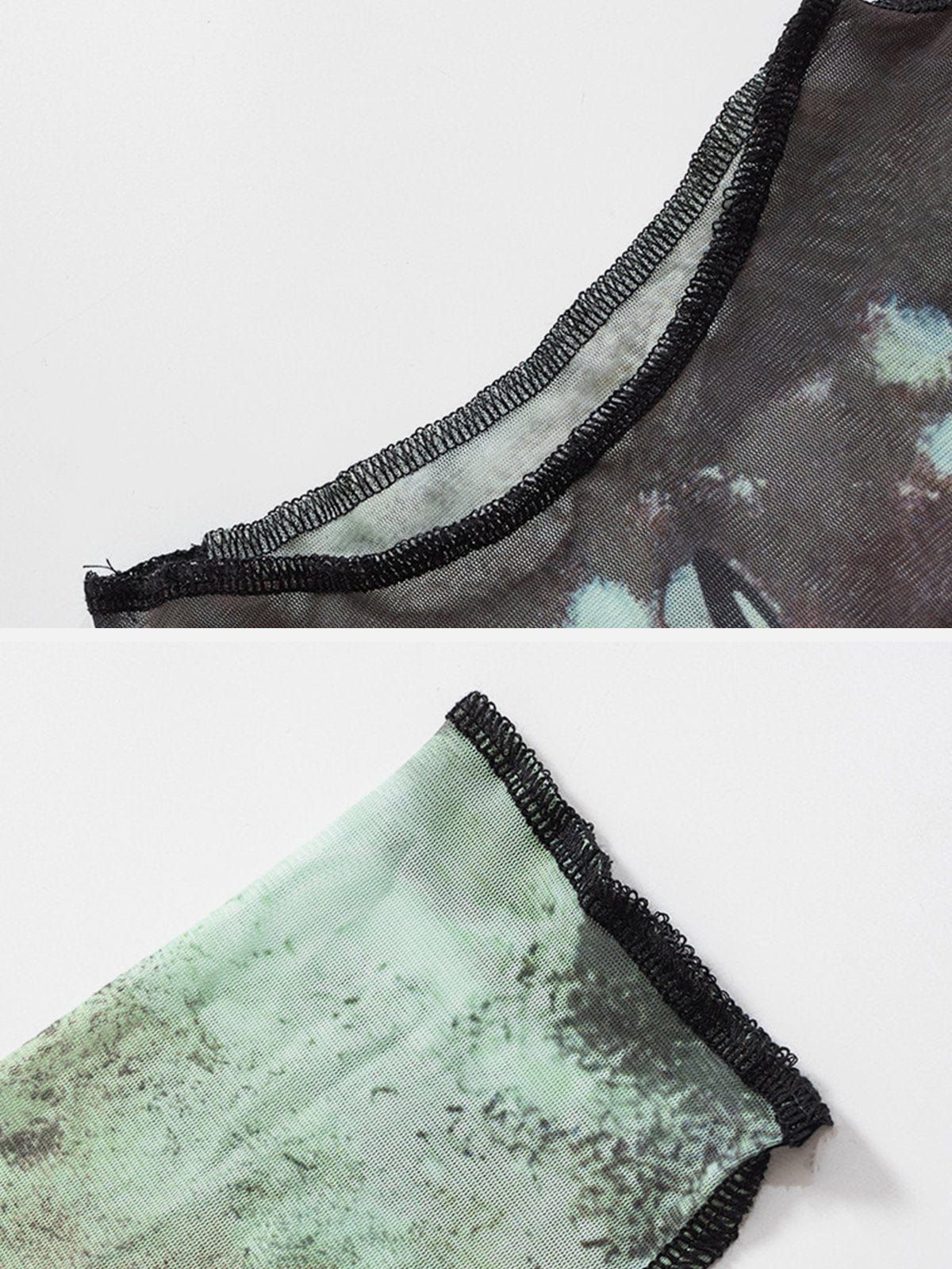 Full Print Mesh Long Sleeve T Shirt sold by Yugen Theory product image thumbnail 4