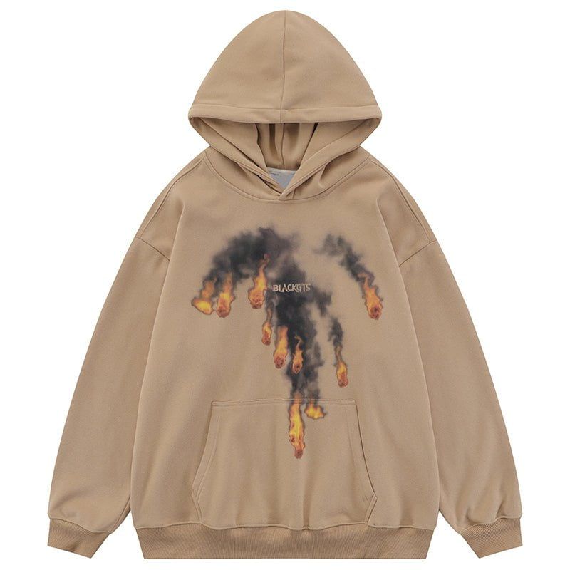 Fleece Hoodie Falling Fireball sold by Yugen Theory