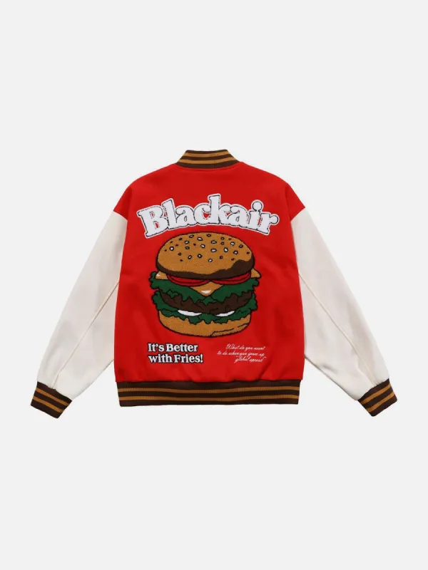 Hamburg Embroidery Varsity Jacket sold by Yugen Theory
