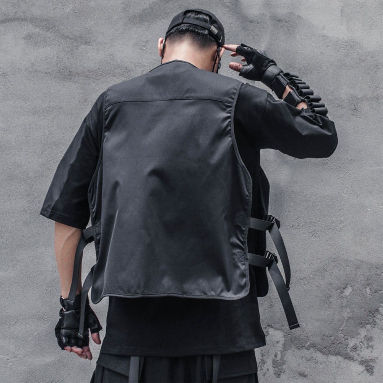 Function Ribbons Buckle Cardigan Vest sold by Yugen Theory product image thumbnail 4