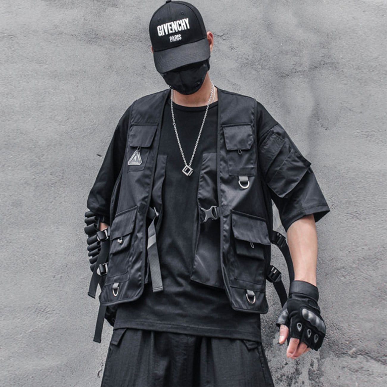 Function Ribbons Buckle Cardigan Vest sold by Yugen Theory product image thumbnail 2