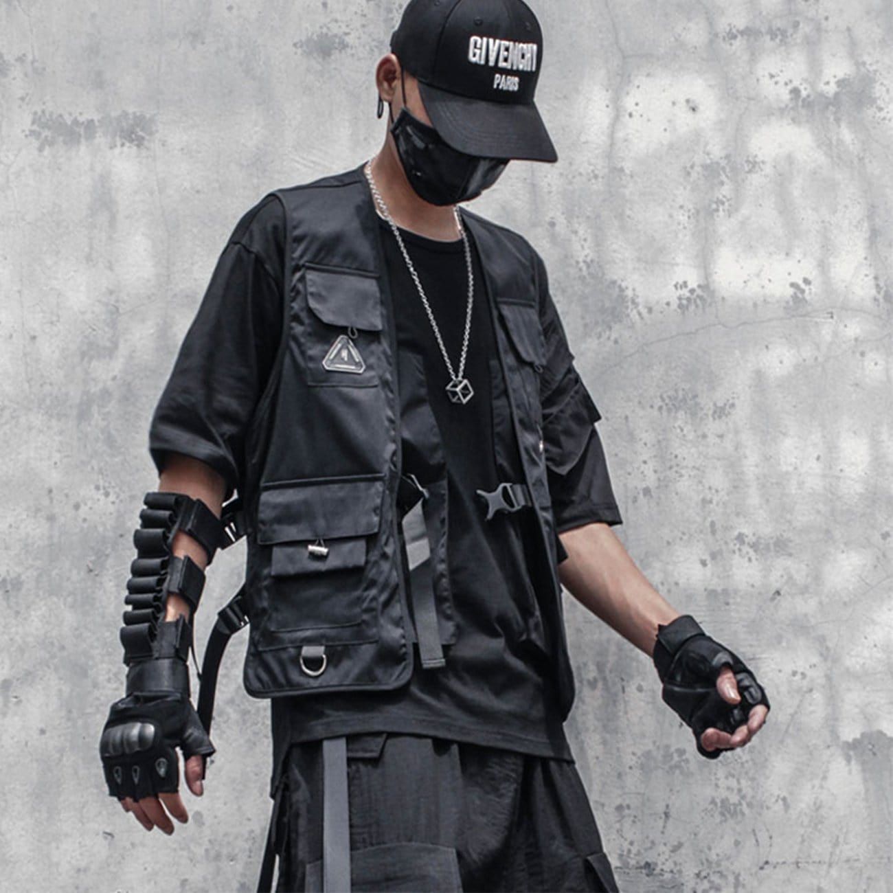 Function Ribbons Buckle Cardigan Vest sold by Yugen Theory product image thumbnail 3