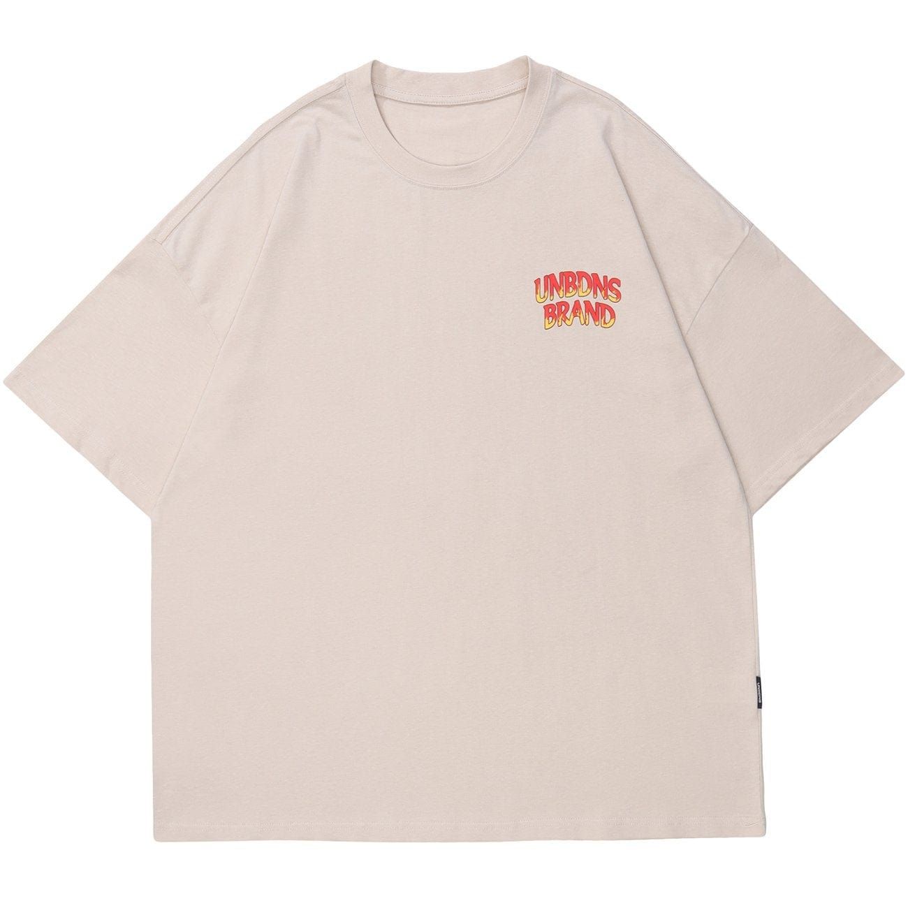 Flame Letters Graphic T-Shirt sold by Yugen Theory product image thumbnail 4