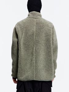 Tilt Zip Up Patchwork Sherpa Coat sold by Yugen Theory