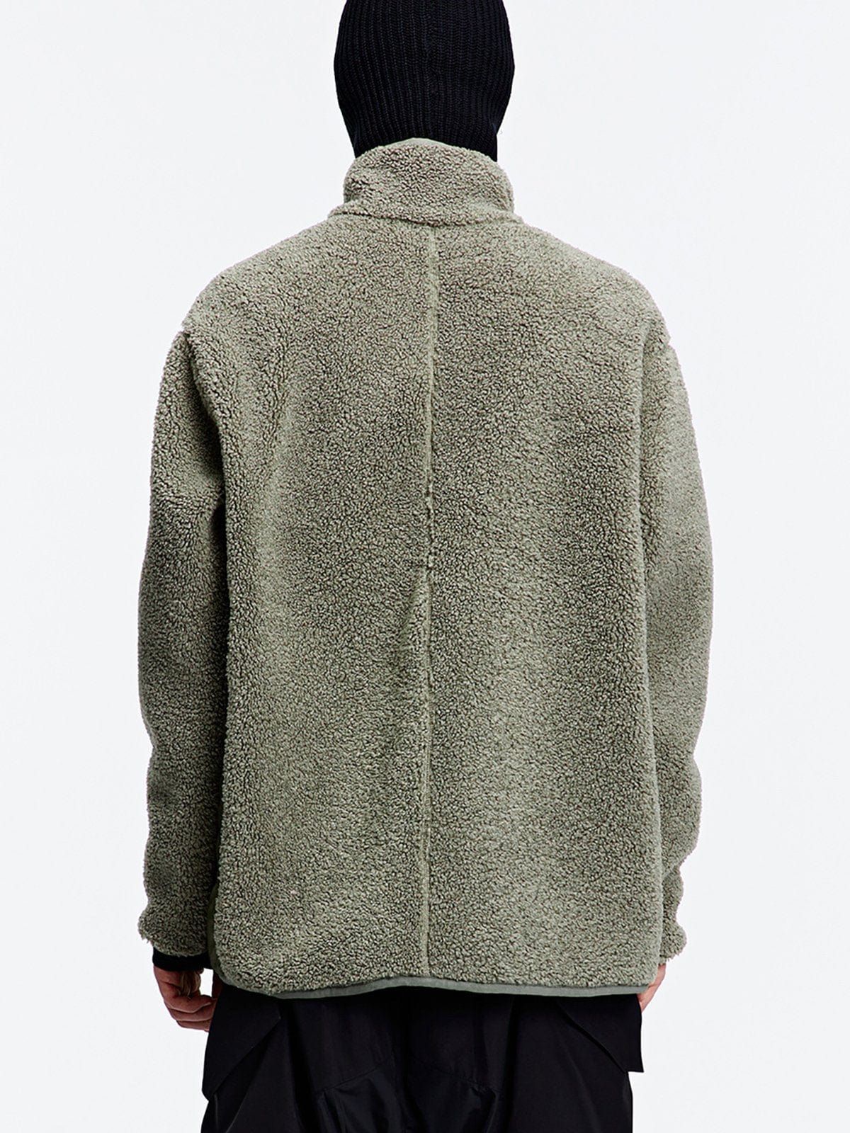Tilt Zip Up Patchwork Sherpa Coat sold by Yugen Theory product image thumbnail 5