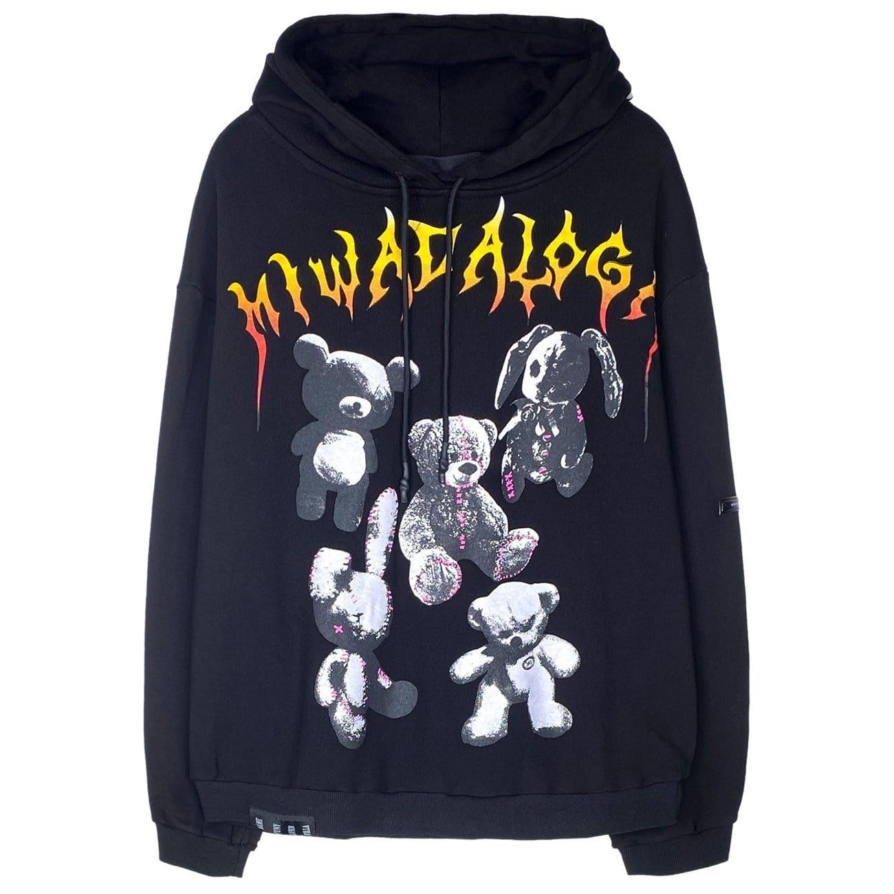 Bear Full Letters Oversized Washed Hoodie sold by Yugen Theory product image thumbnail 5