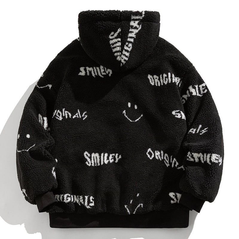 Fleece Winter Coat Full Letter Graffiti sold by Yugen Theory product image thumbnail 4