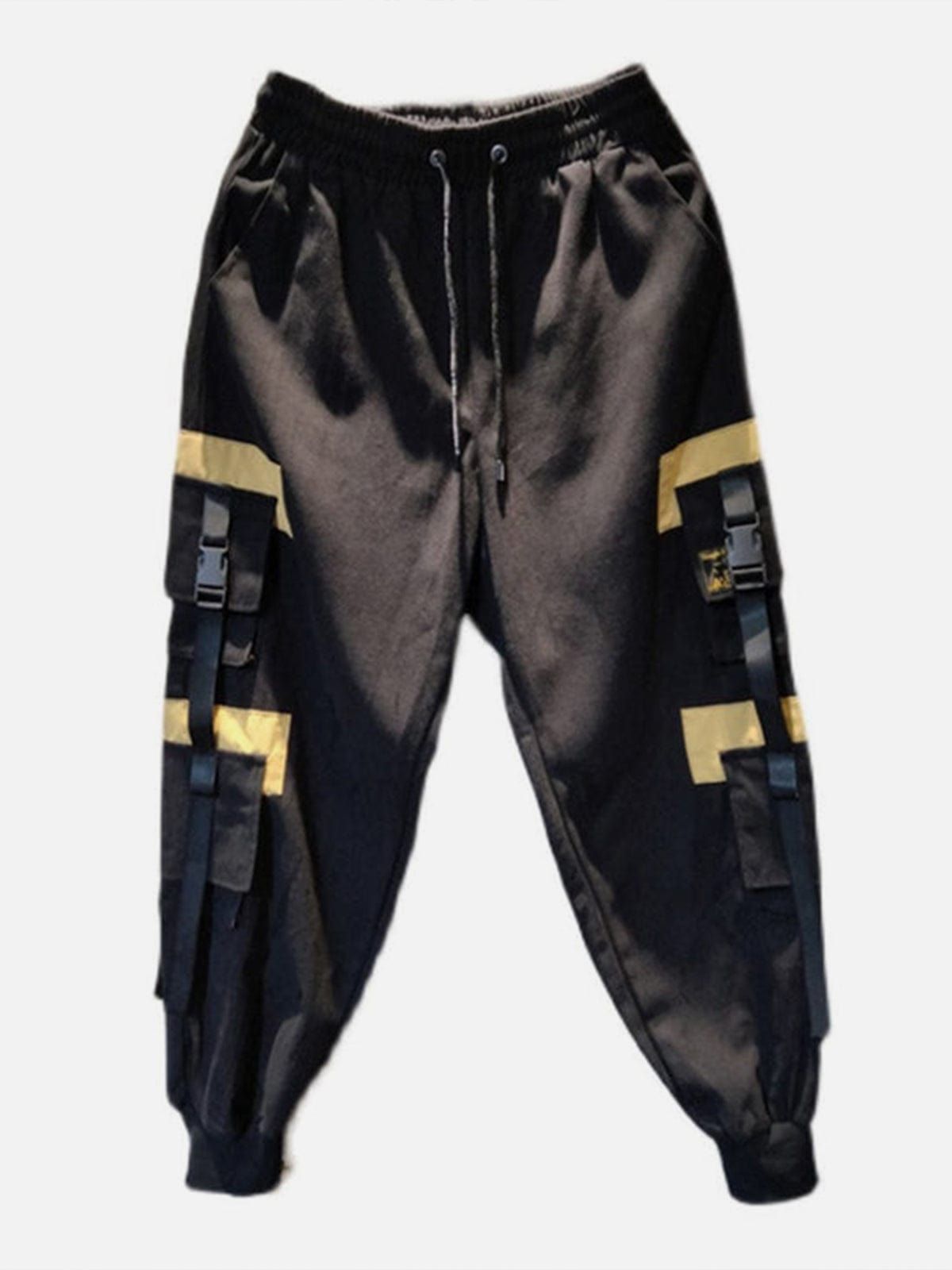 Techwear Patchwork Pockets Ribbons Cargo Pants sold by Yugen Theory