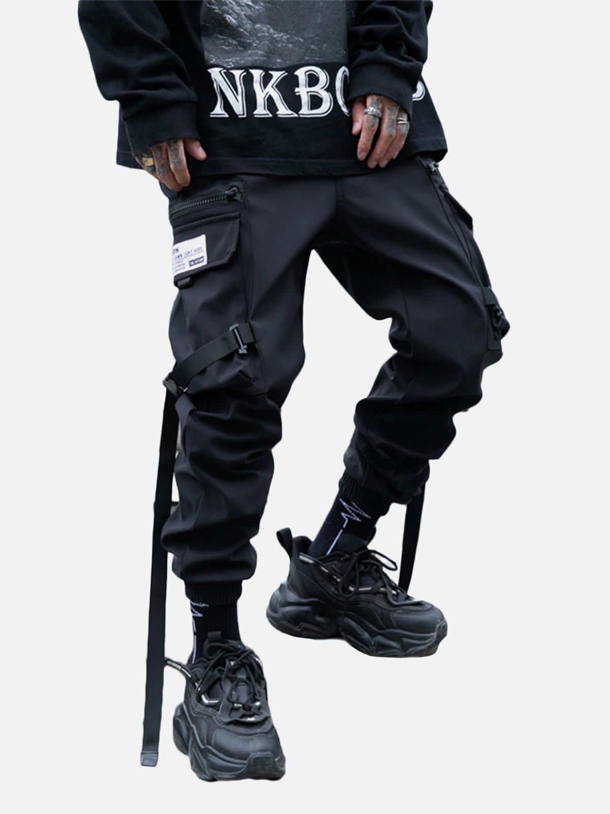 Strap Multiple Pockets Cargo Pants sold by Yugen Theory product image thumbnail 2