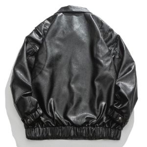 Leather Jacket Print Letter sold by Yugen Theory
