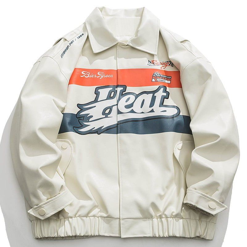 Leather Jacket Print Letter sold by Yugen Theory product image thumbnail 2