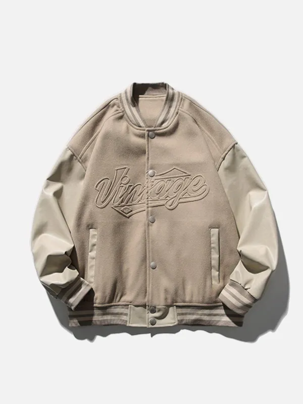 Letters Print Varsity Jacket sold by Yugen Theory