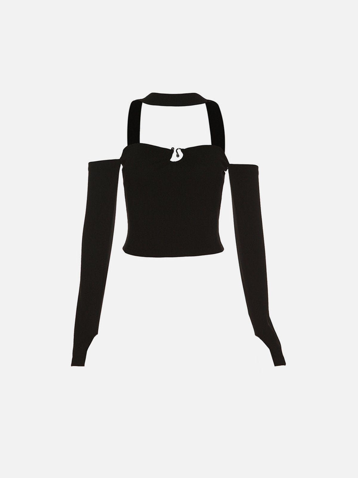 Hollow Suspenders Long Sleeve T Shirts sold by Yugen Theory product image thumbnail 3