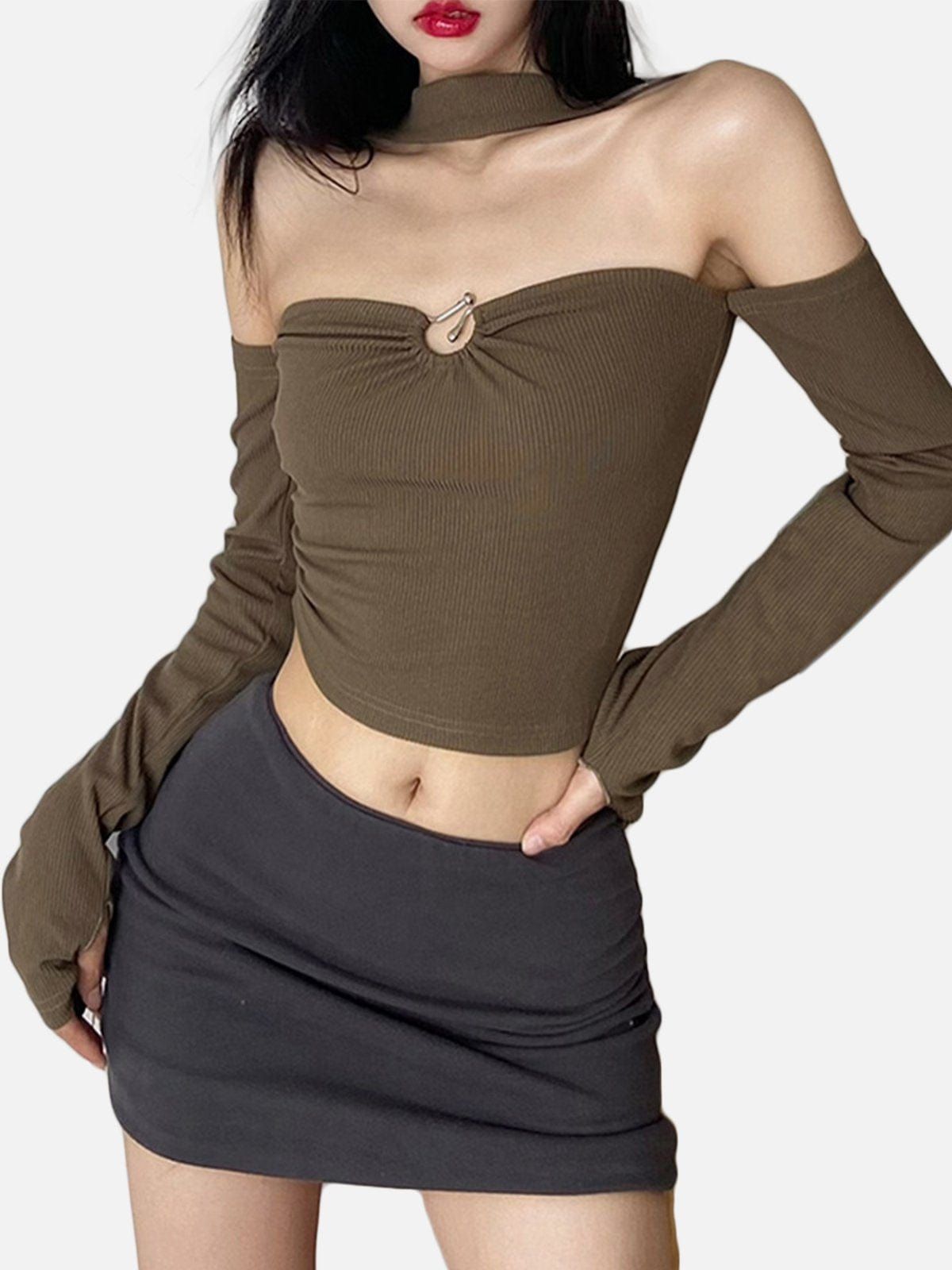 Hollow Suspenders Long Sleeve T Shirts sold by Yugen Theory product image thumbnail 2