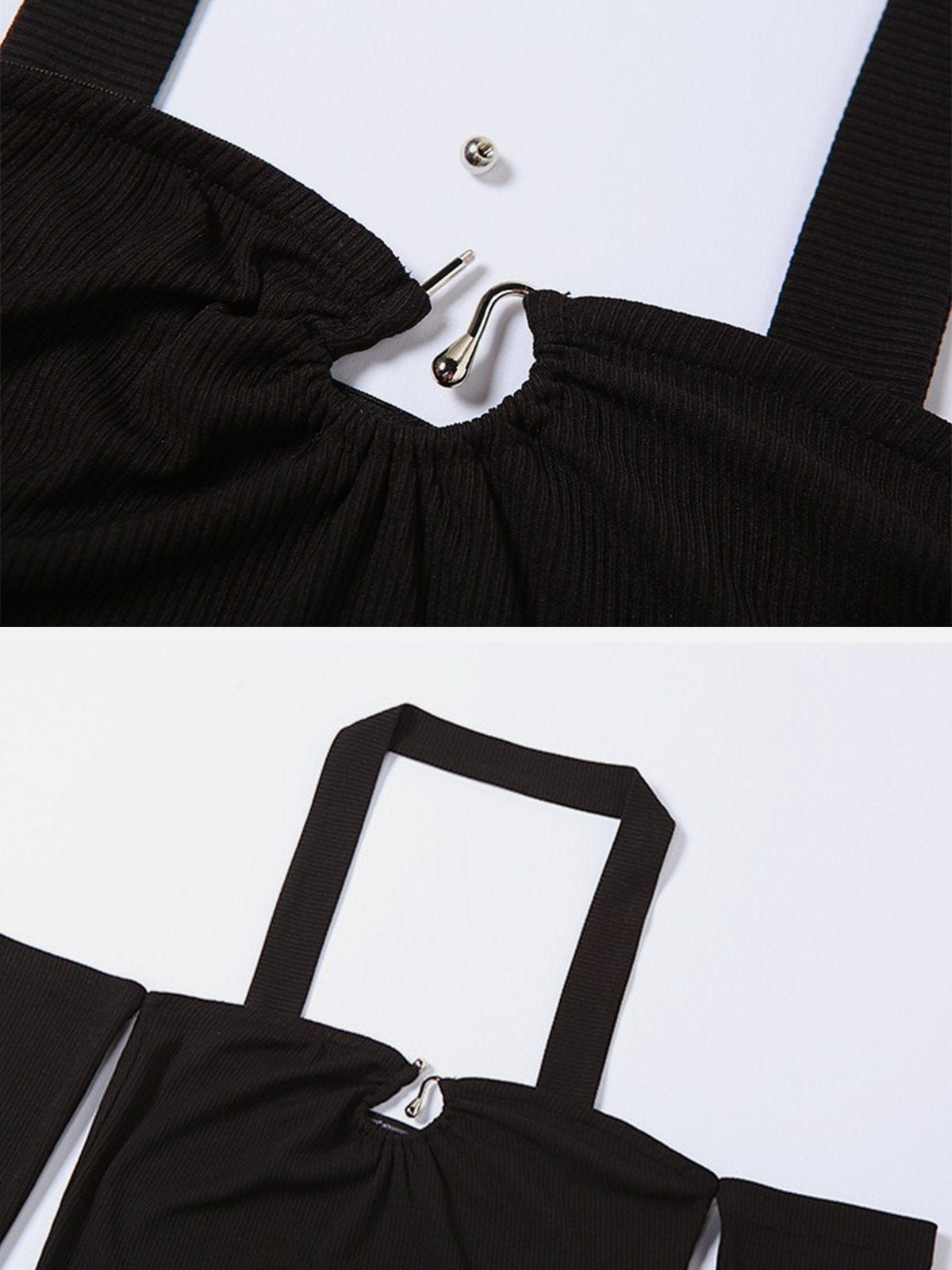 Hollow Suspenders Long Sleeve T Shirts sold by Yugen Theory product image thumbnail 4