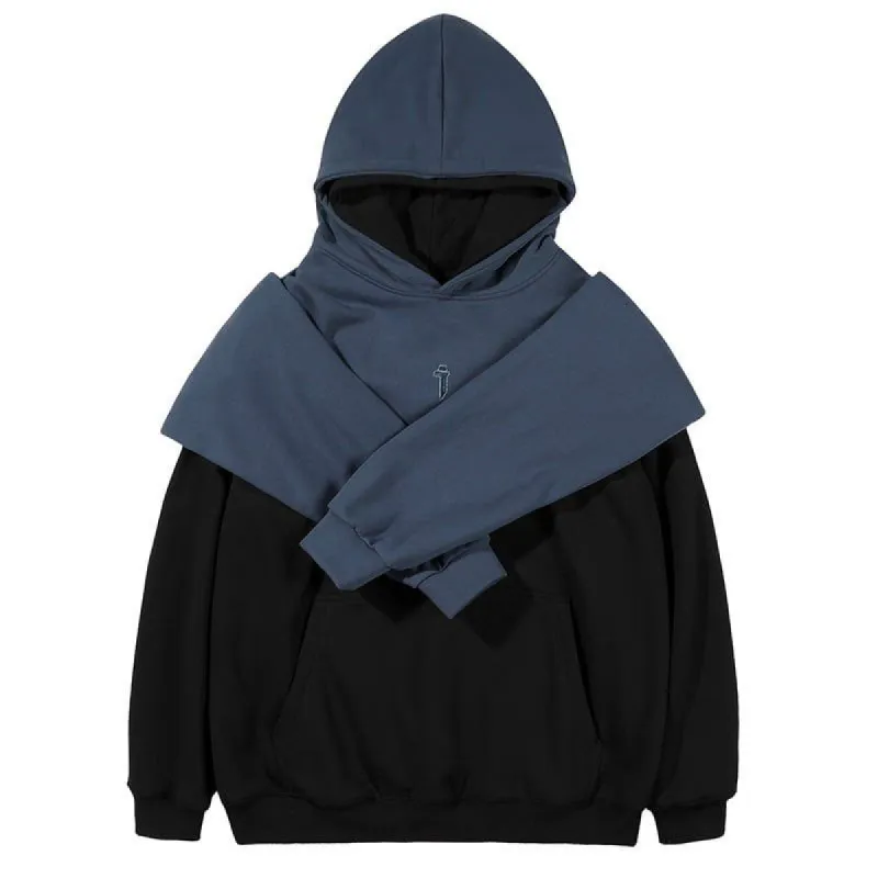 Layered Hoodie Double Sleeve sold by Yugen Theory