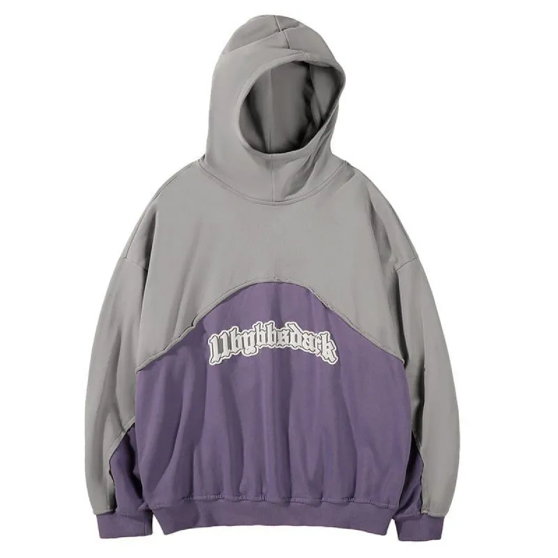 Vintage Distressed Hoodie Contrast Color sold by Yugen Theory