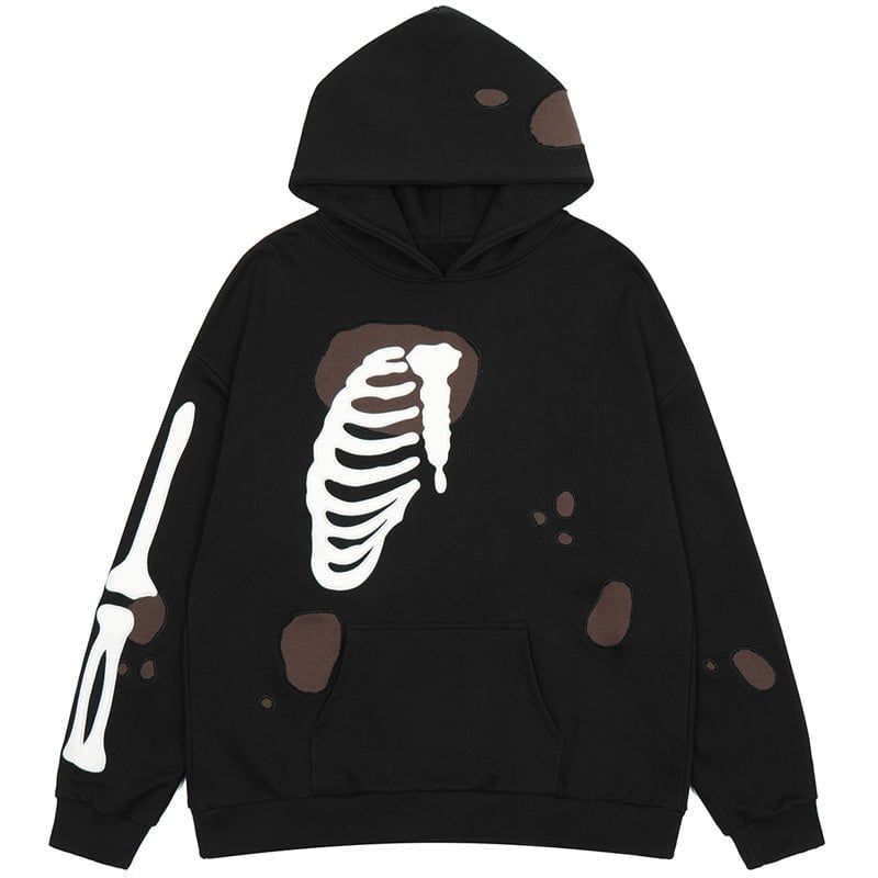 High Street Hoodie Embroidery Bone sold by Yugen Theory product image thumbnail 2