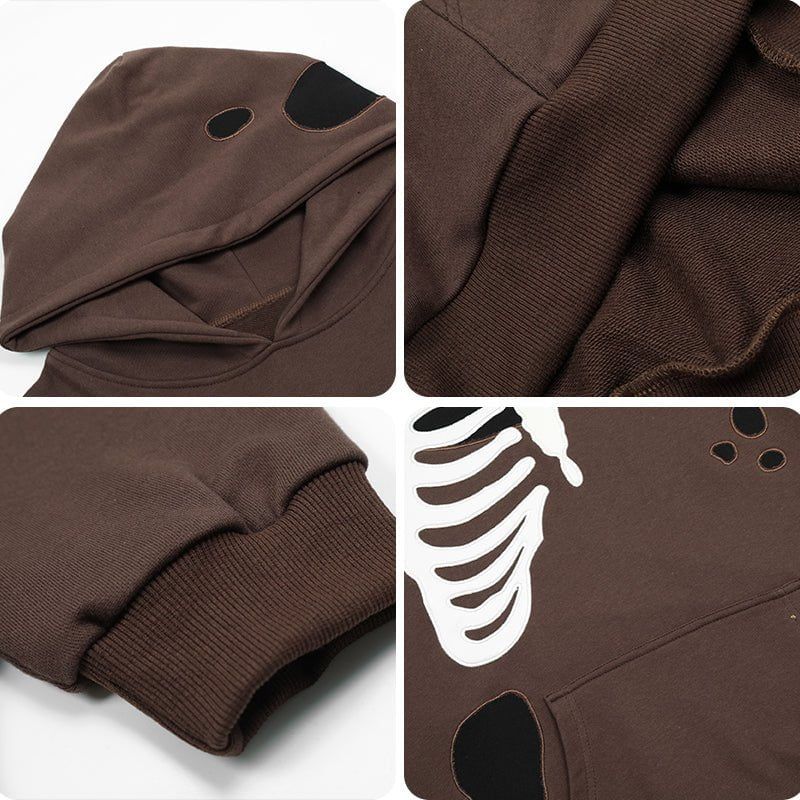 High Street Hoodie Embroidery Bone sold by Yugen Theory product image thumbnail 5