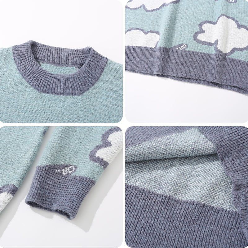 Warm Knit Sweater White Clouds sold by Yugen Theory product image thumbnail 5