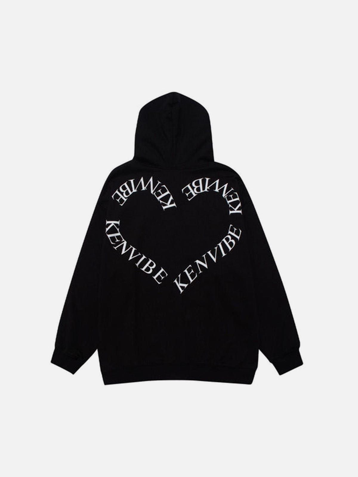 Towel Embroidery Plaid Love Hoodie sold by Yugen Theory