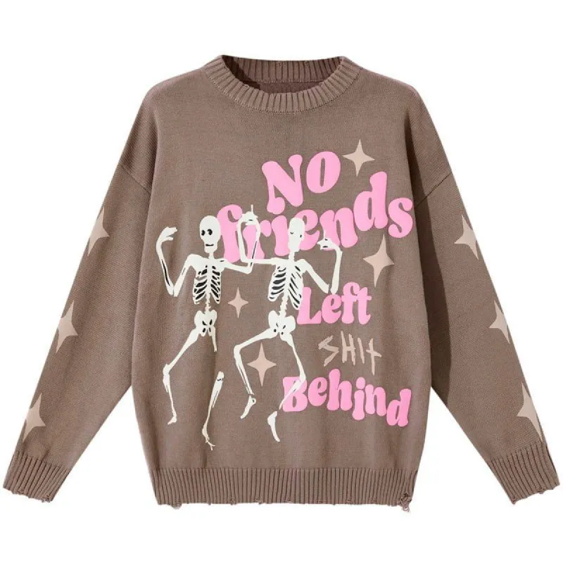 Distressed Sweater Dance Skeleton sold by Yugen Theory