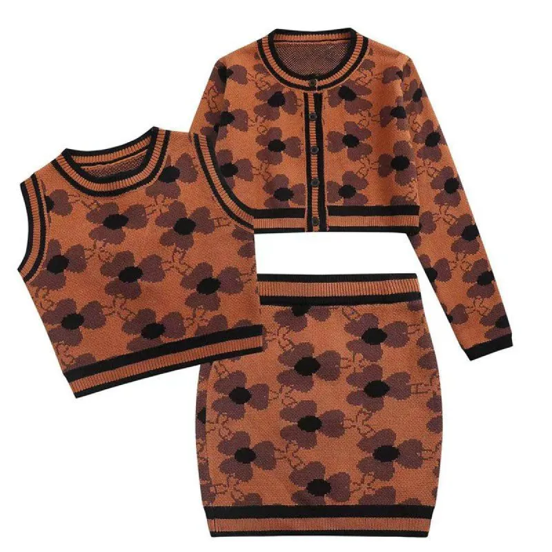 Women Sexy Knit Sweater Three Piece Set sold by Yugen Theory