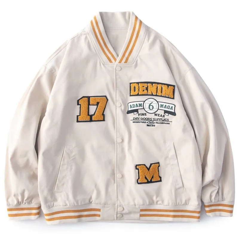 Towel Embroidery Label Varsity Jacket sold by Yugen Theory