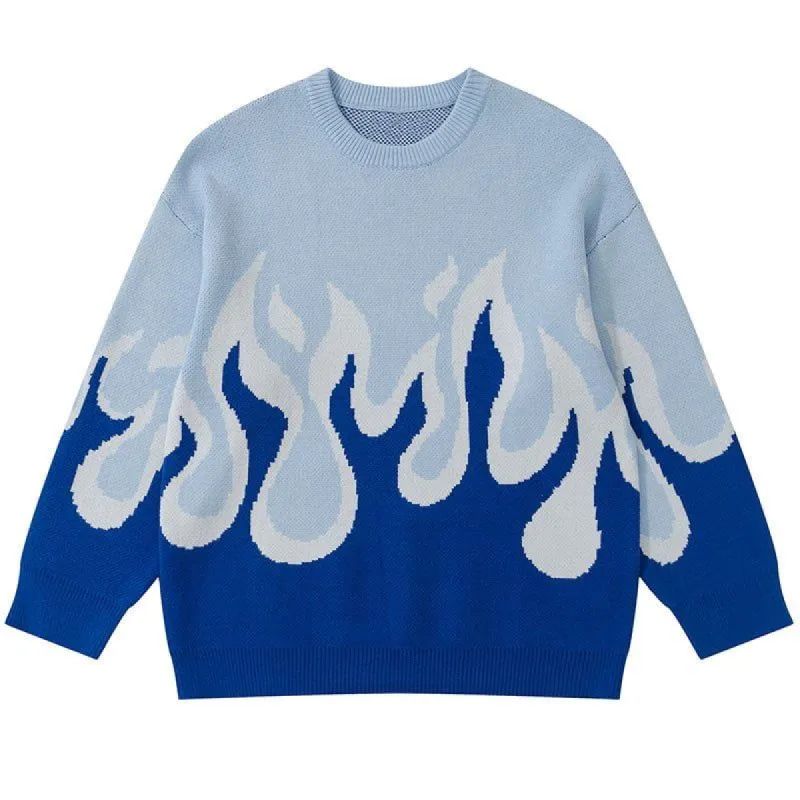 Oversize Knitted Sweater Flame sold by Yugen Theory