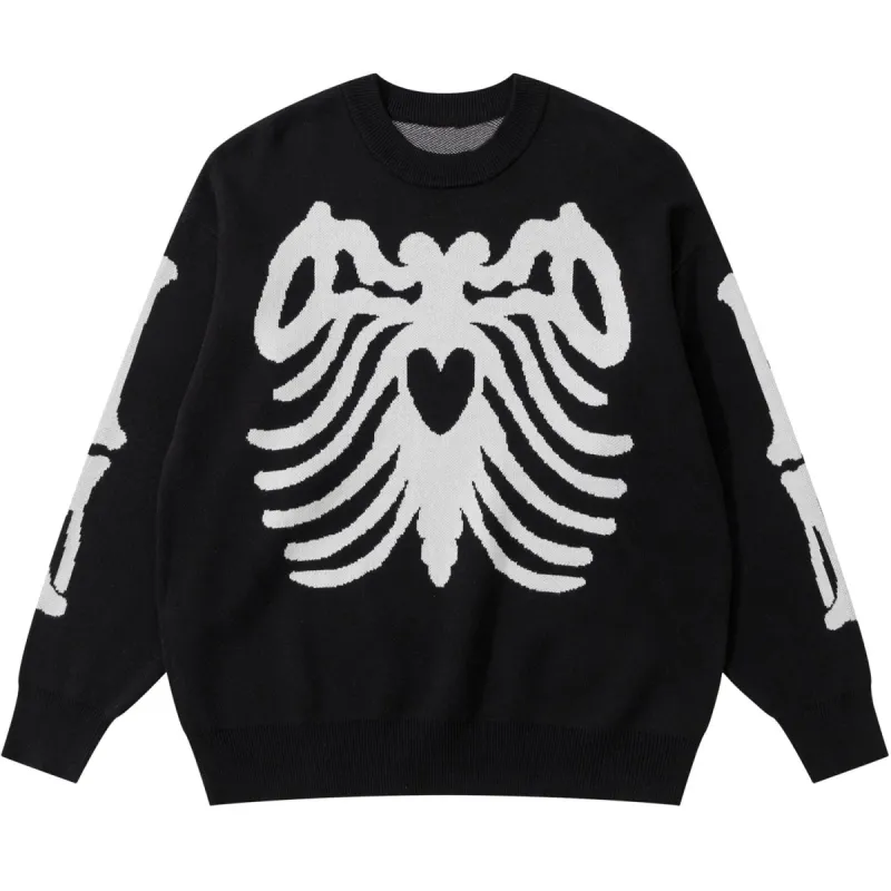 Jacquard Sweater Spider Skeleton sold by Yugen Theory