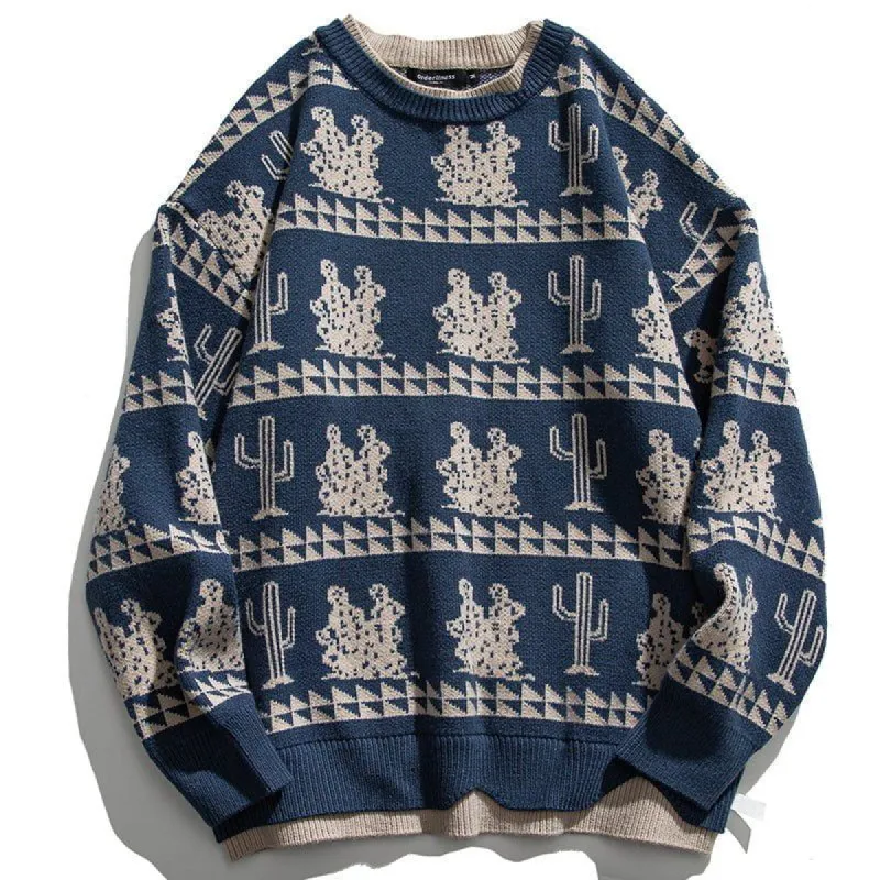 Layered Sweater Full Cacti sold by Yugen Theory