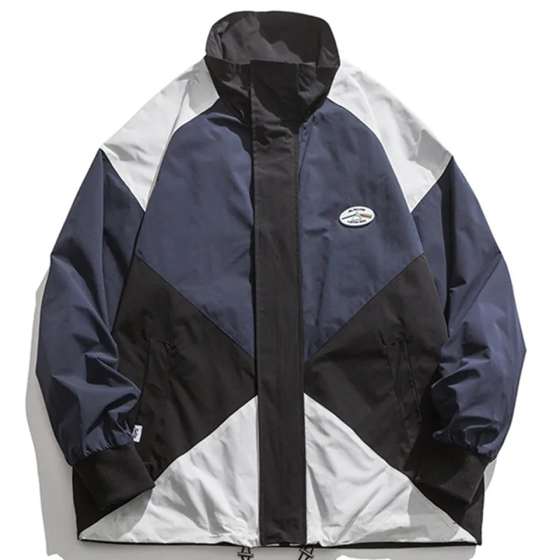 Contrasting Color Stitching Tooling Varsity Jacket sold by Yugen Theory