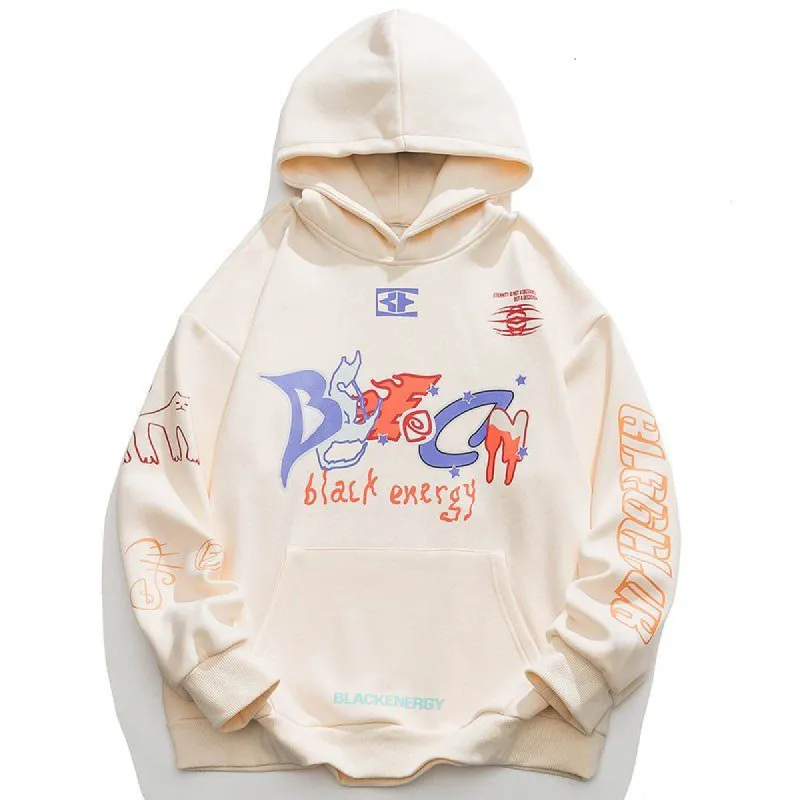 Graphic Hoodie Printing Letter sold by Yugen Theory