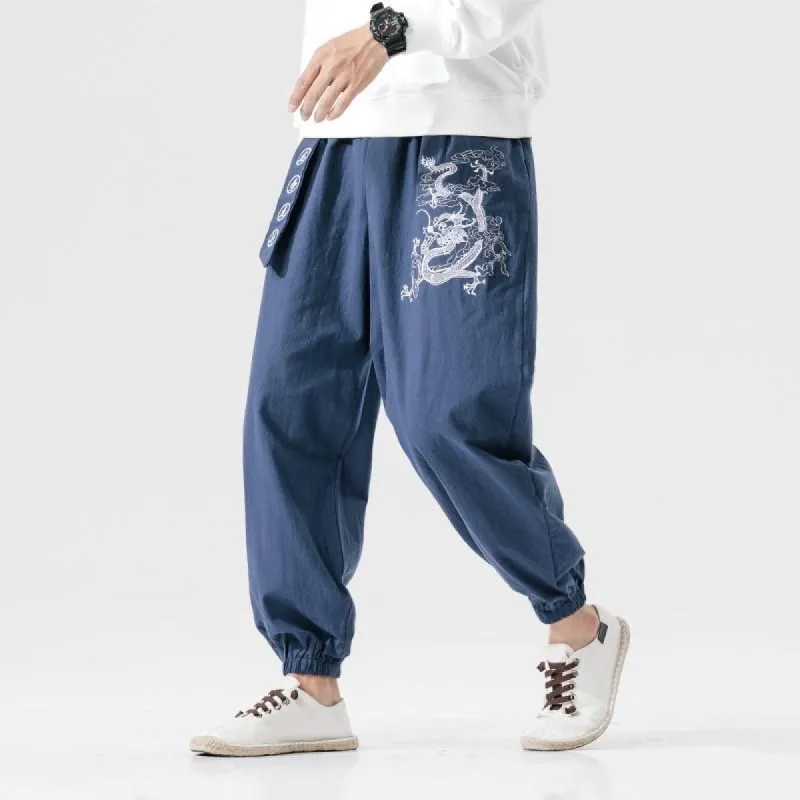 Blue Dragon Tight End Japanese Pants sold by Yugen Theory