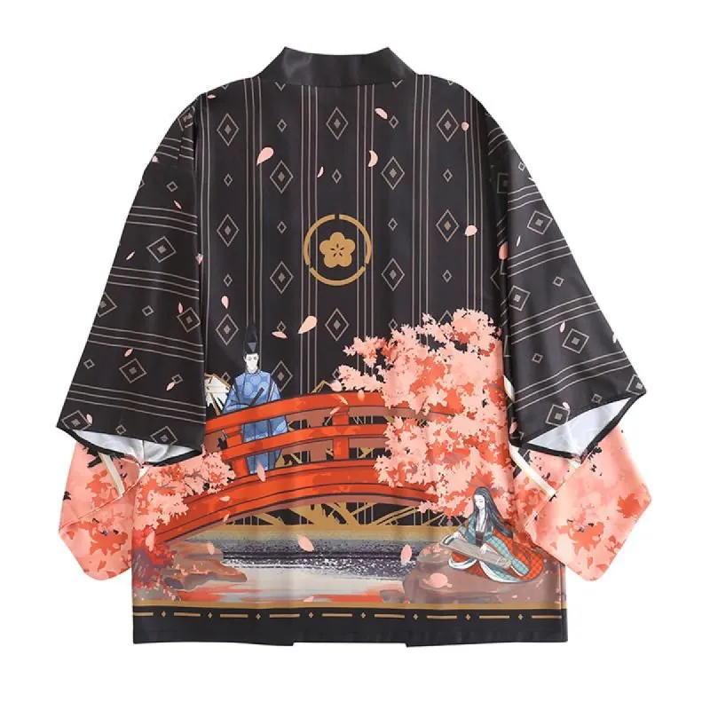 A Tale of Genji Haori Kimono Cardigan sold by Yugen Theory