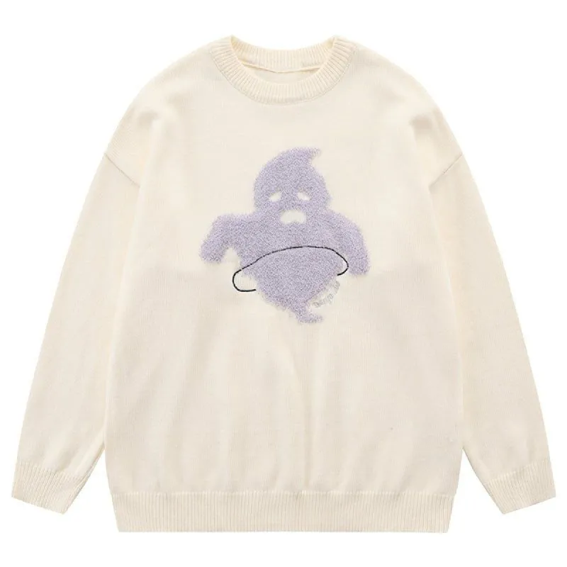 Cozy Sweater Cute Ghost sold by Yugen Theory