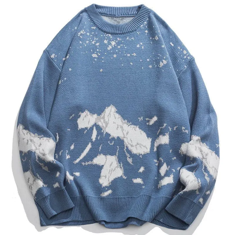Cozy Sweater Snowy Mountains sold by Yugen Theory