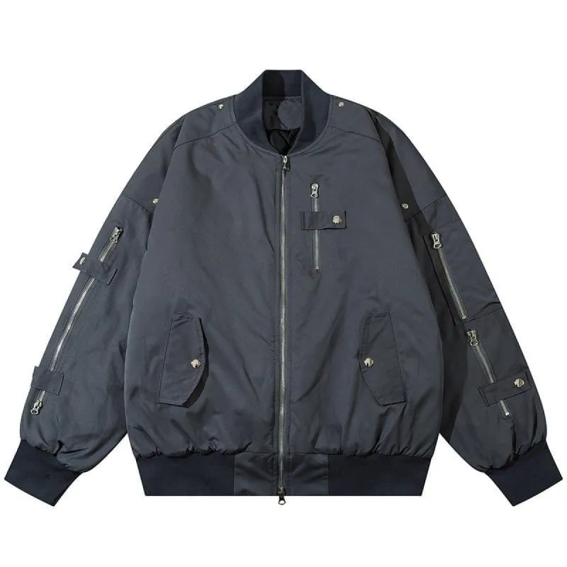 Bomber Winter Jacket Full Zipper sold by Yugen Theory