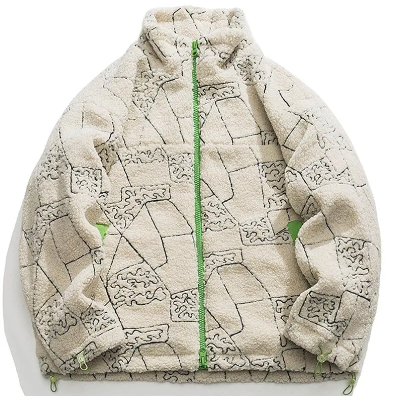 Lamb Wool Winter Coat Stitching Patch sold by Yugen Theory