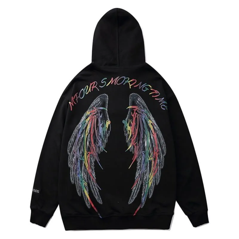 Cool Hoodie Reflective Wings sold by Yugen Theory