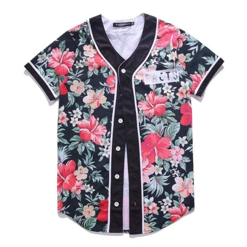 Floral Facts Baseball Shirt sold by Yugen Theory
